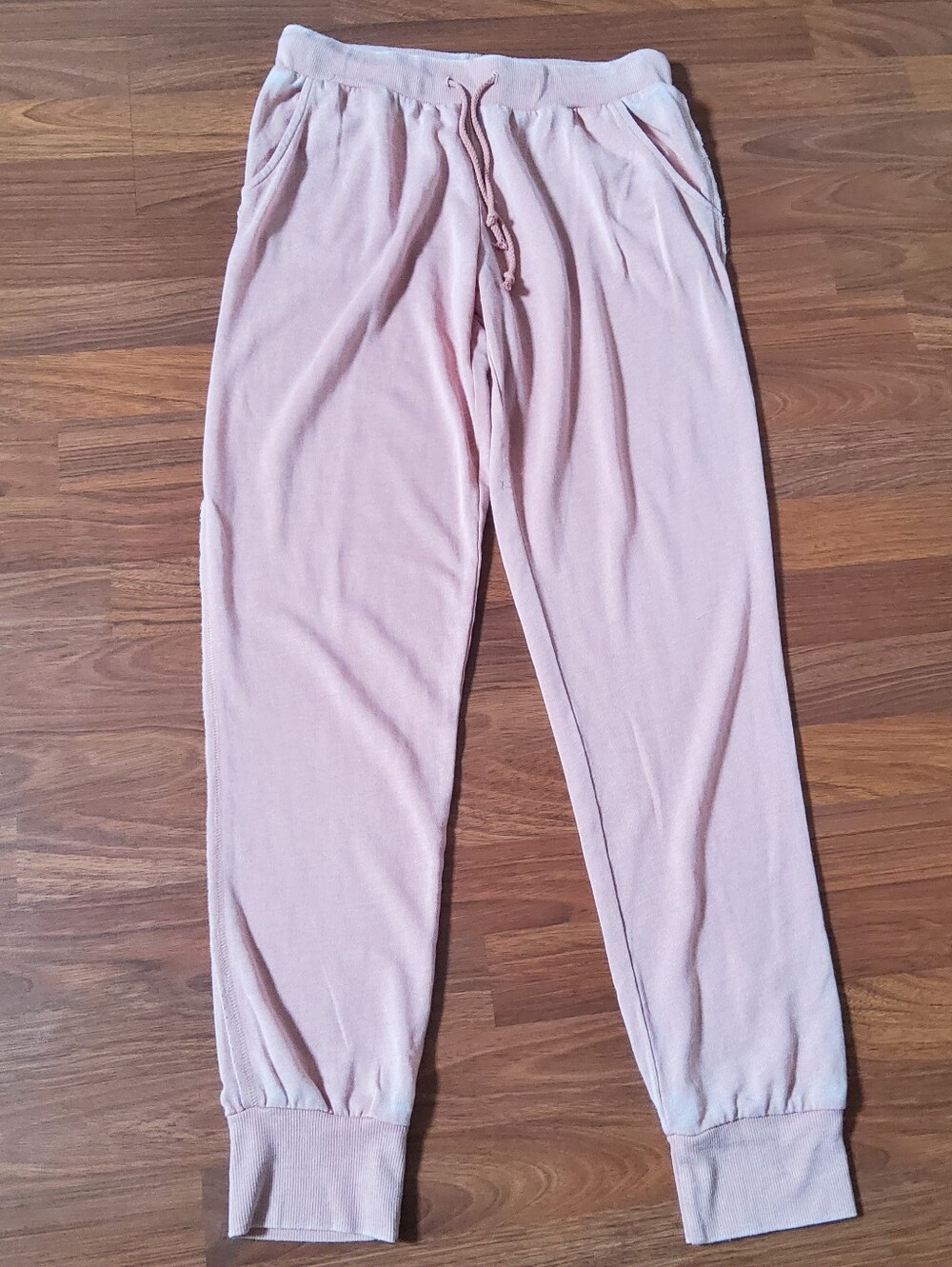 NWOT Hello Nite Mineral Wash Drawstring Joggers Size S Pink